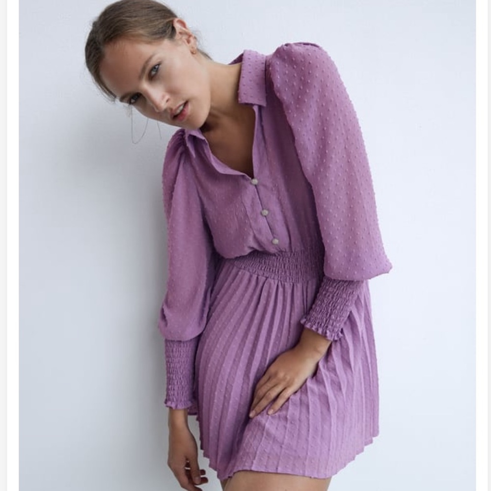 Zara pleated dress